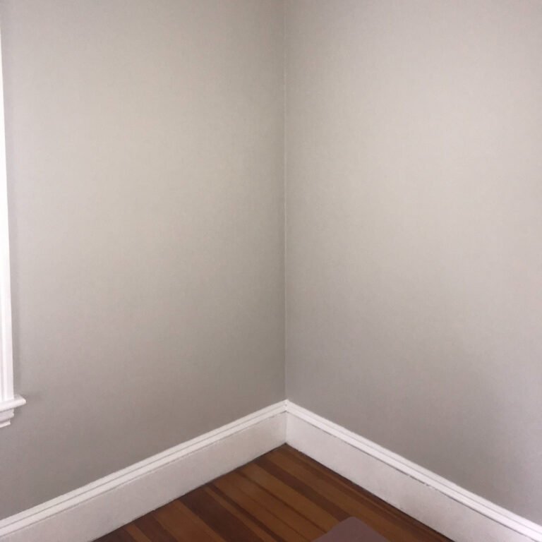 Corner painted grey in Salem MA
